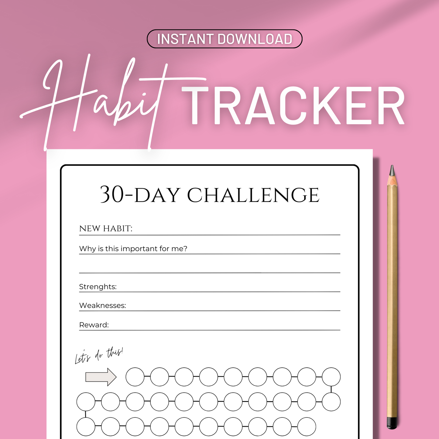 30 Day Habit Tracker