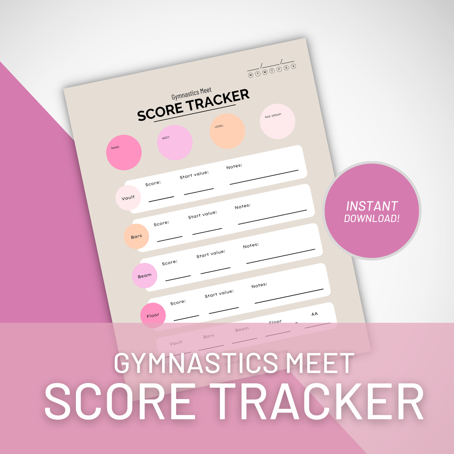 Gymnastics Meet Score Tracker