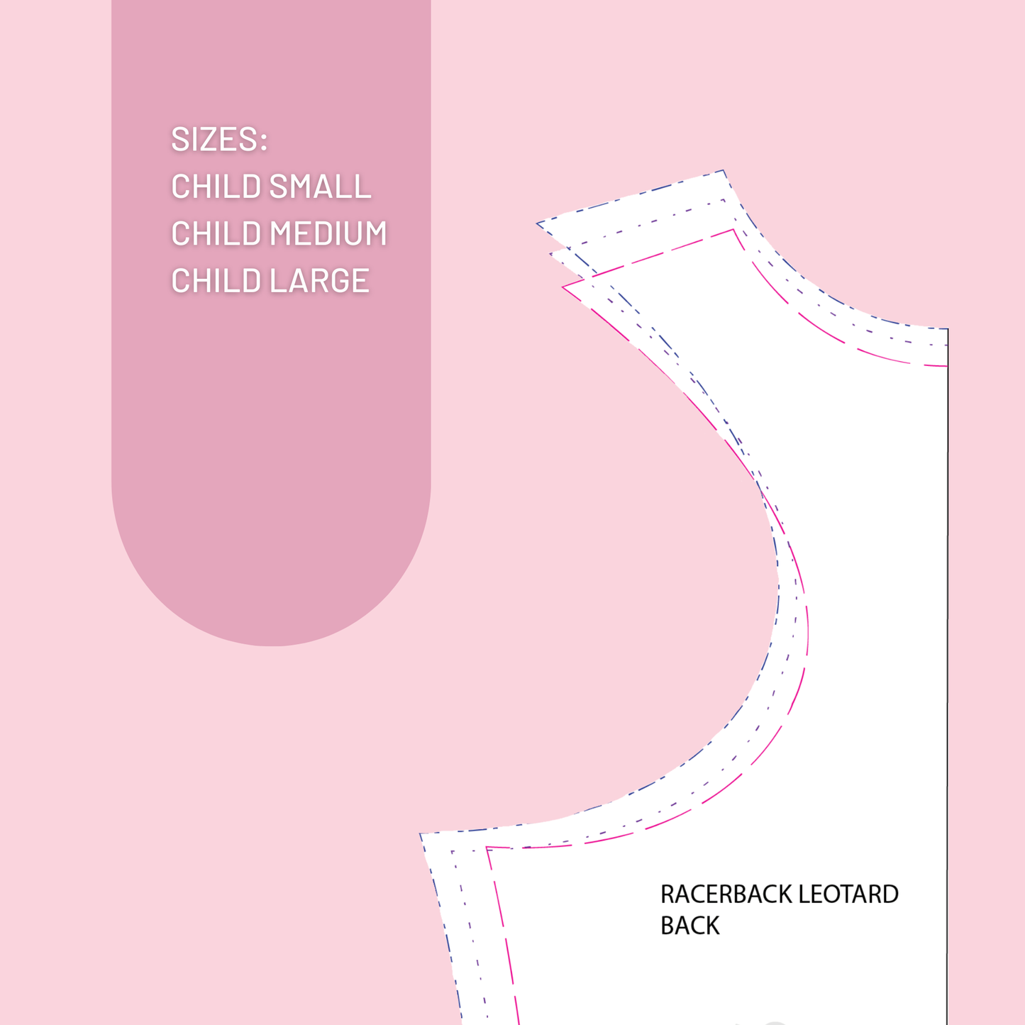 Racerback Pattern Child Small to Child Large