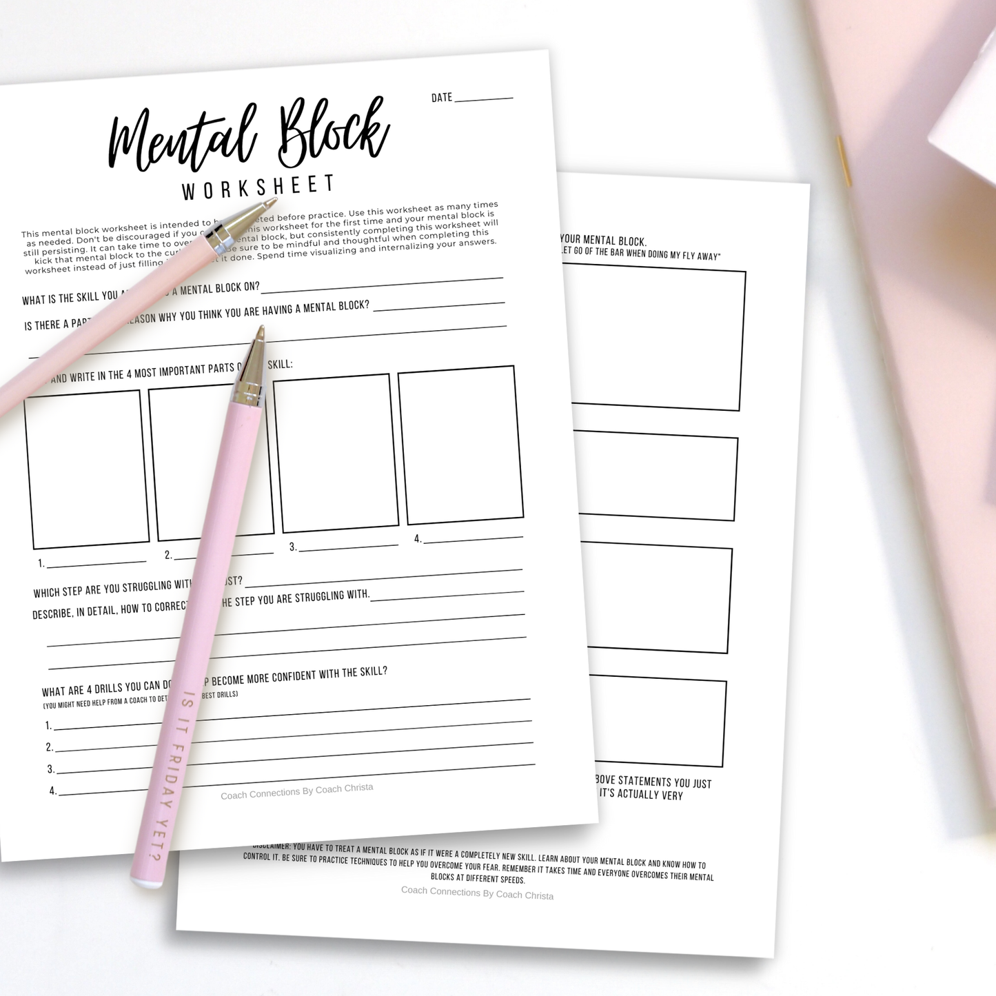 Mental Block Worksheet