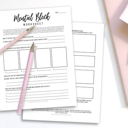 Mental Block Worksheet