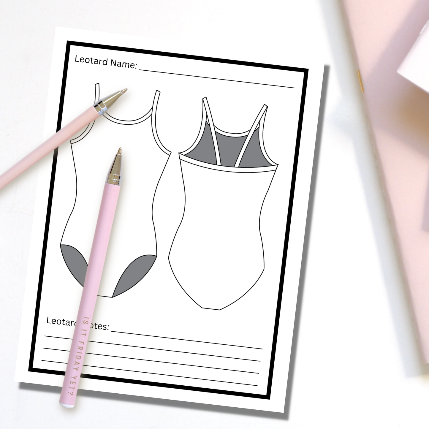 Cami Leotard Coloring Page