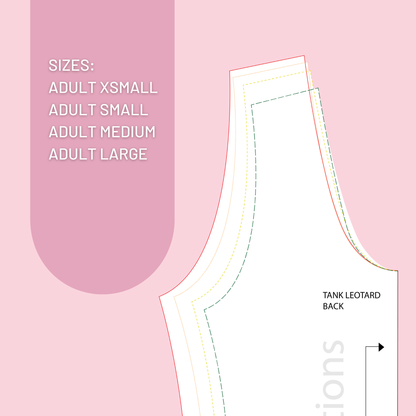 Tank Pattern Adult XSmall to Adult Large