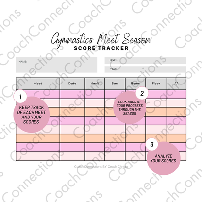 Gymnastics Meet Season Score Tracker