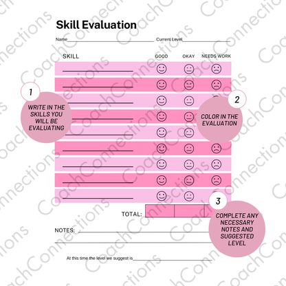 Simple Skill Evaluation Sheet