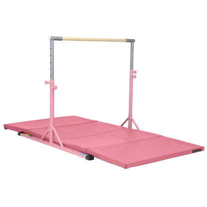 Kip Bar and Folding Gymnastics Mat