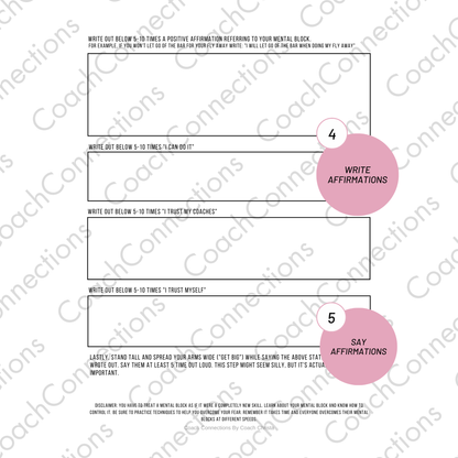 Mental Block Worksheet